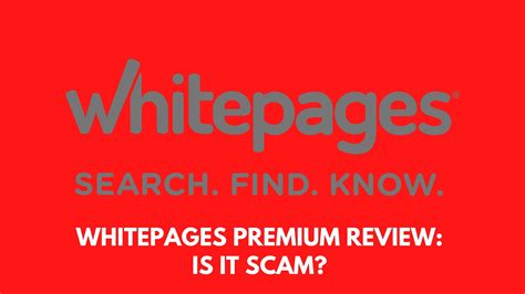 whitr pages|is whitepages a scam.